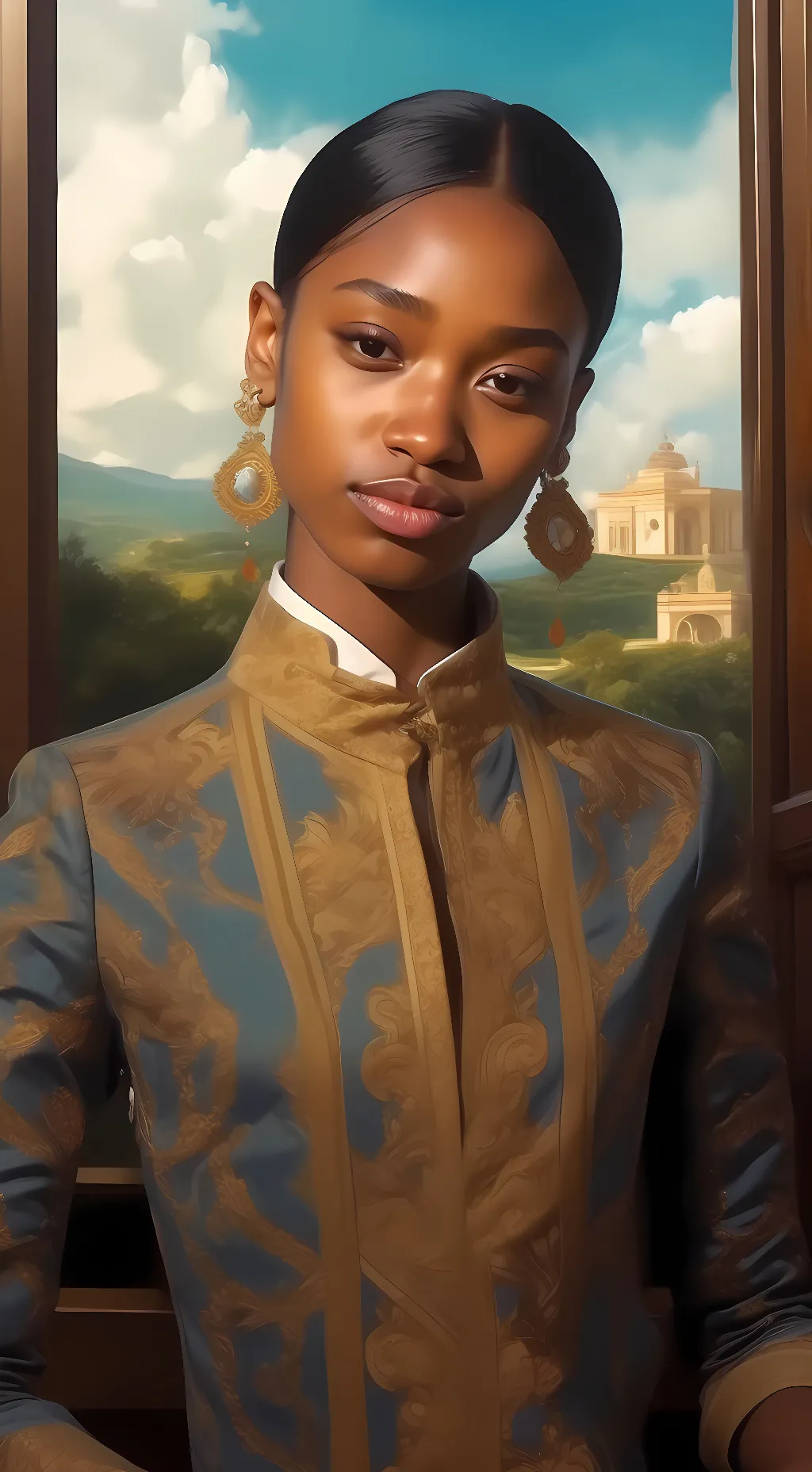 ai character: princess J. background