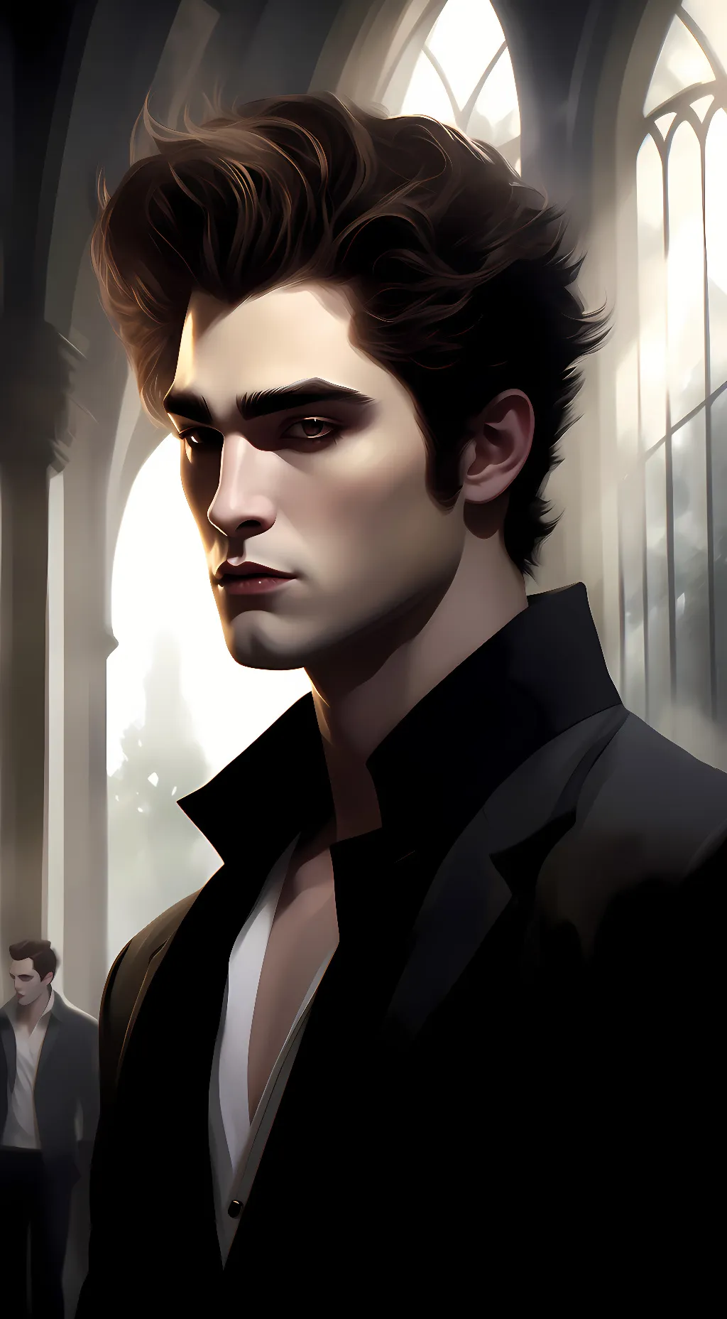 ai character: Edward Cullen  background