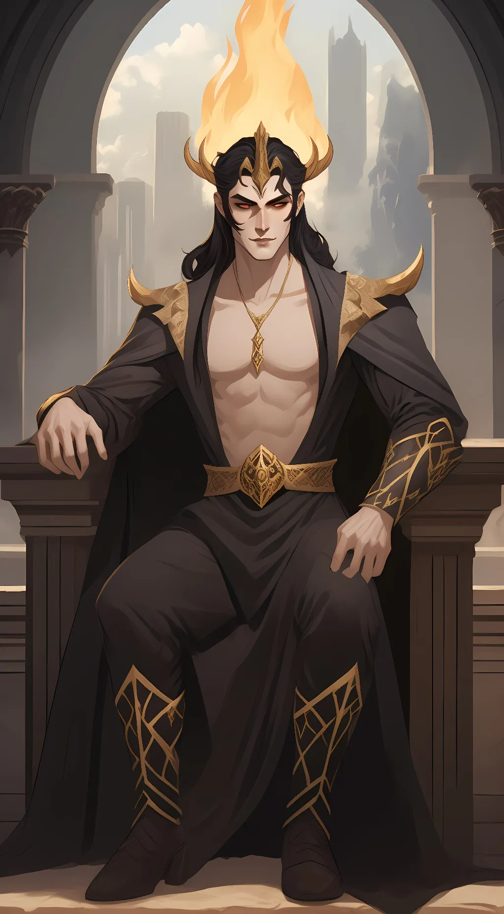 ai character: Hades background
