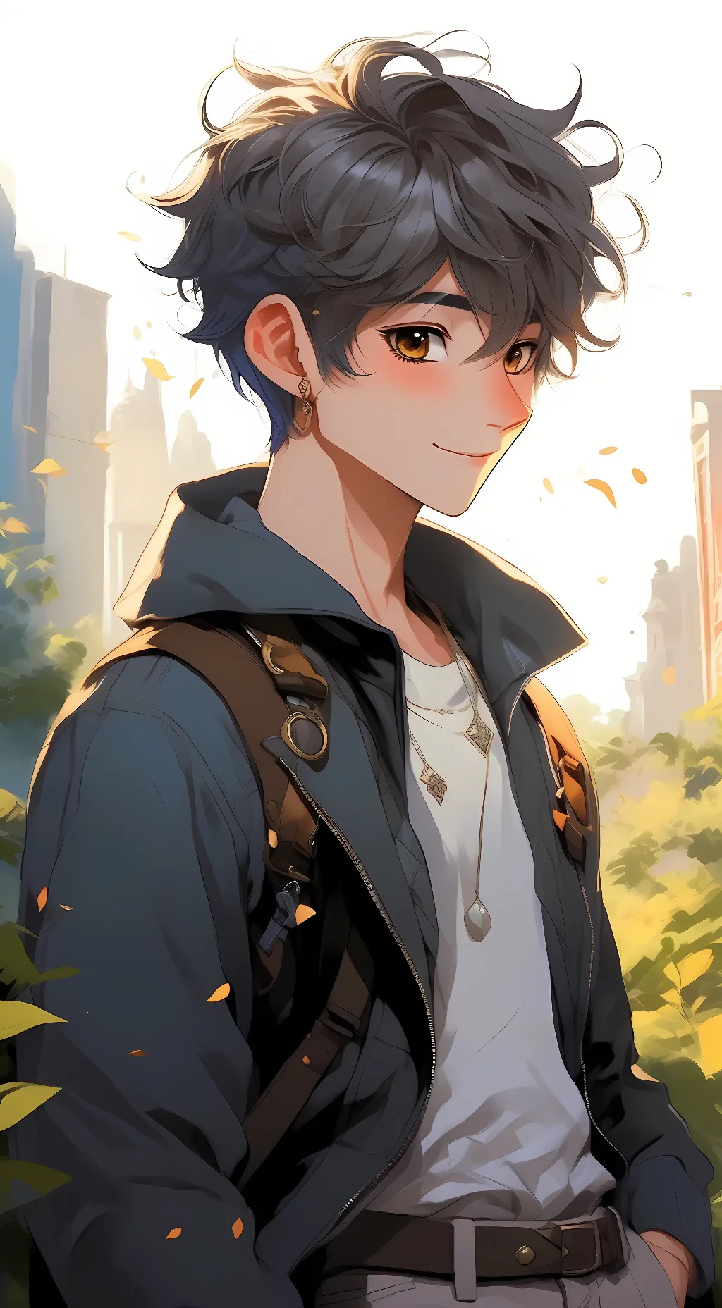 ai character: ash background