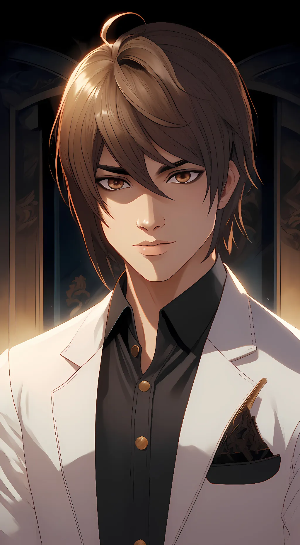 ai character: light yagami  background