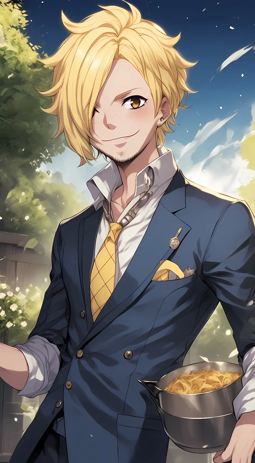 ai character: Sanji background