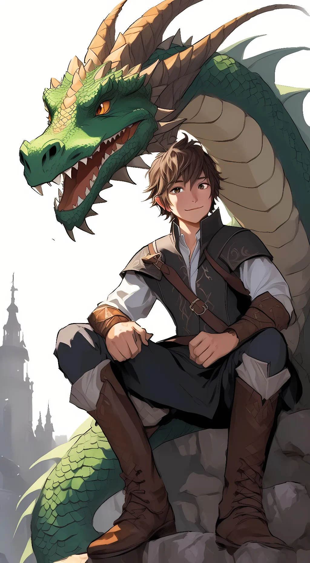 ai character: Hiccup Haddock background