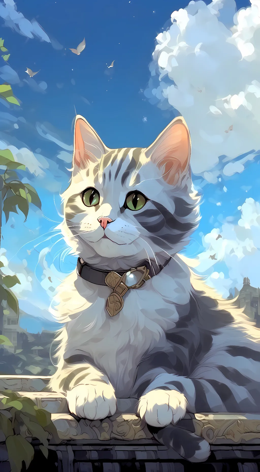 ai character: Sky background