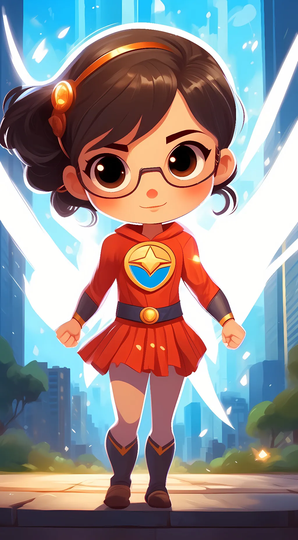 ai character: Blossom  background