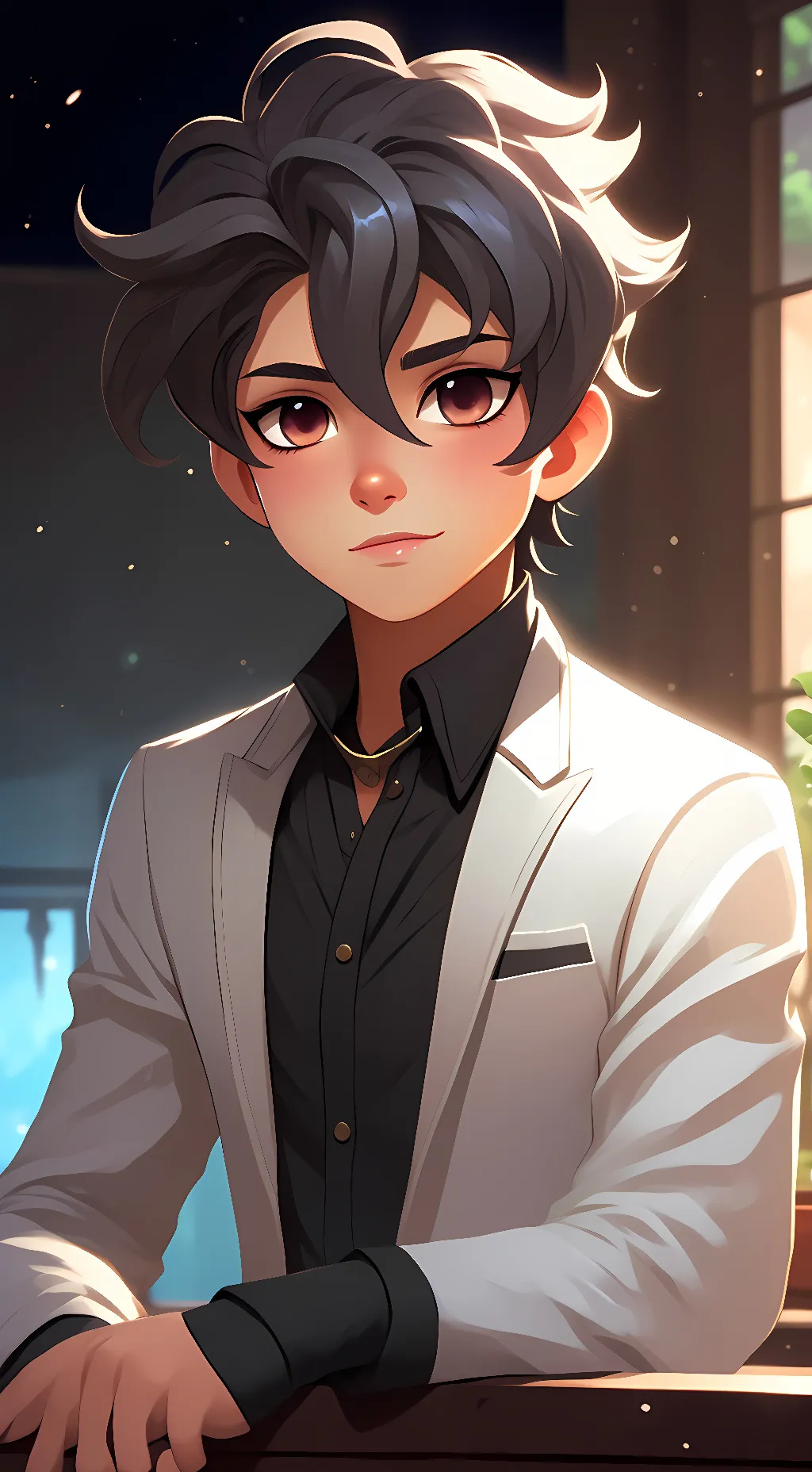 ai character: Aaron from Aphmau  background