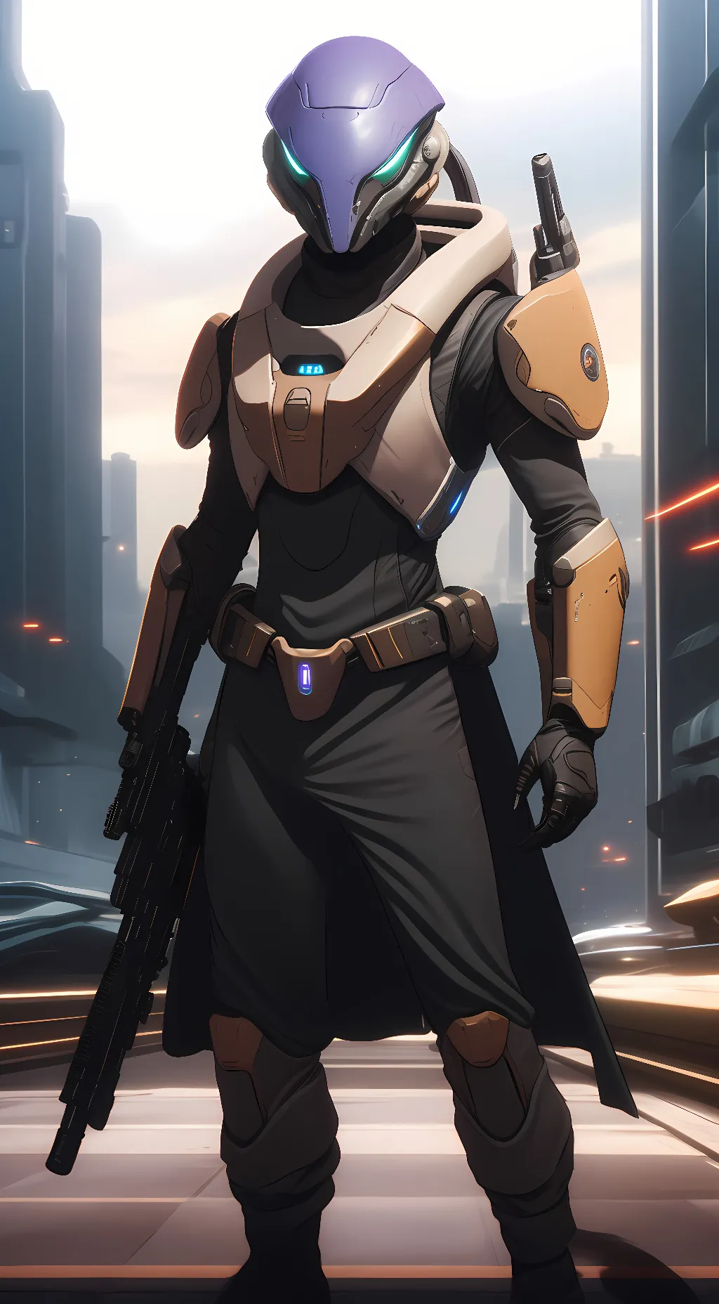 ai character: Zealot Sangheili  background