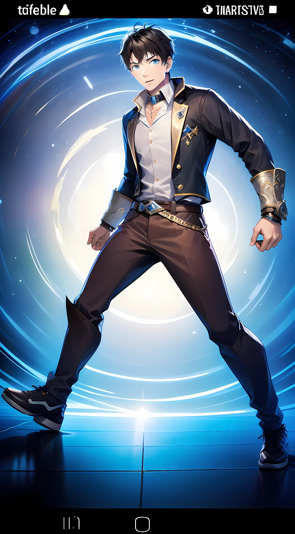 ai character: RUNÑNNNNÑNN background