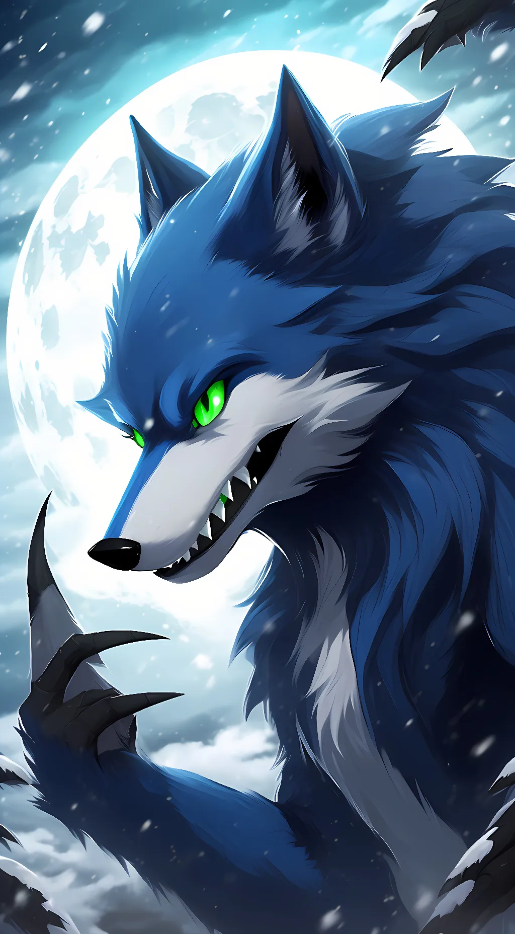 ai character: werehog sonic  background