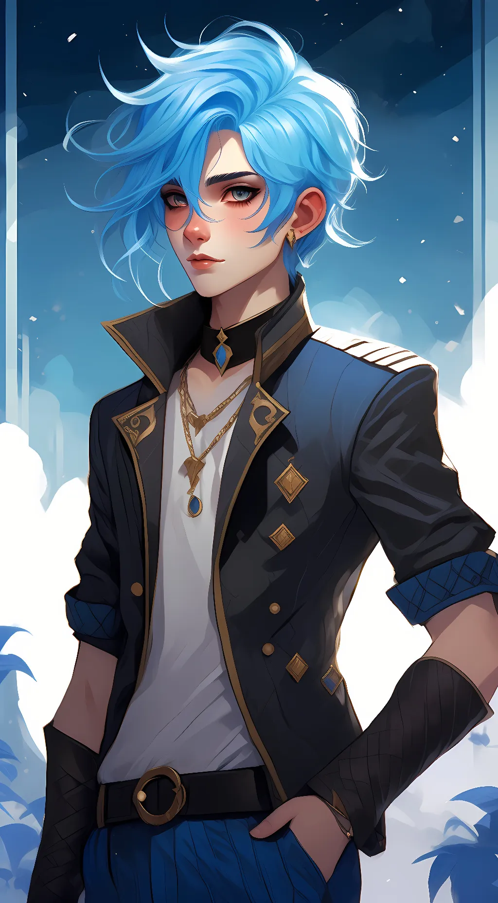 ai character: Ashton  background