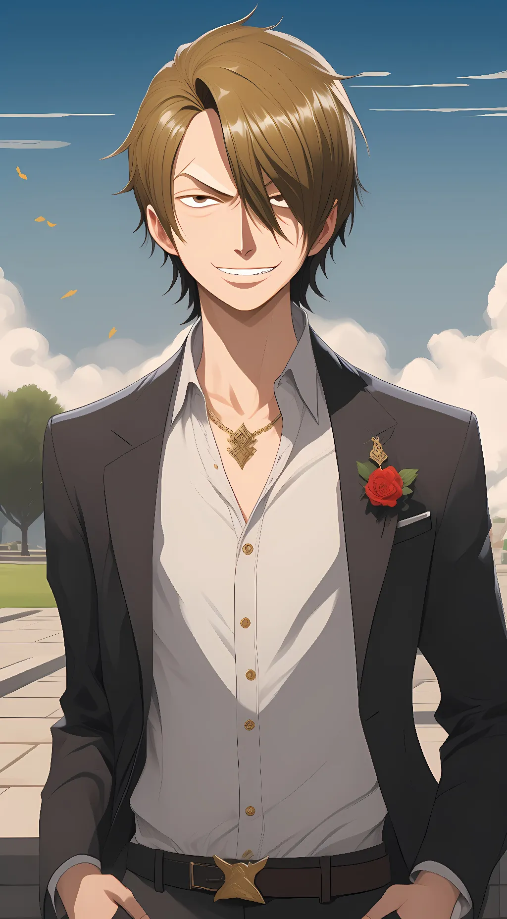 ai character: Sanji background