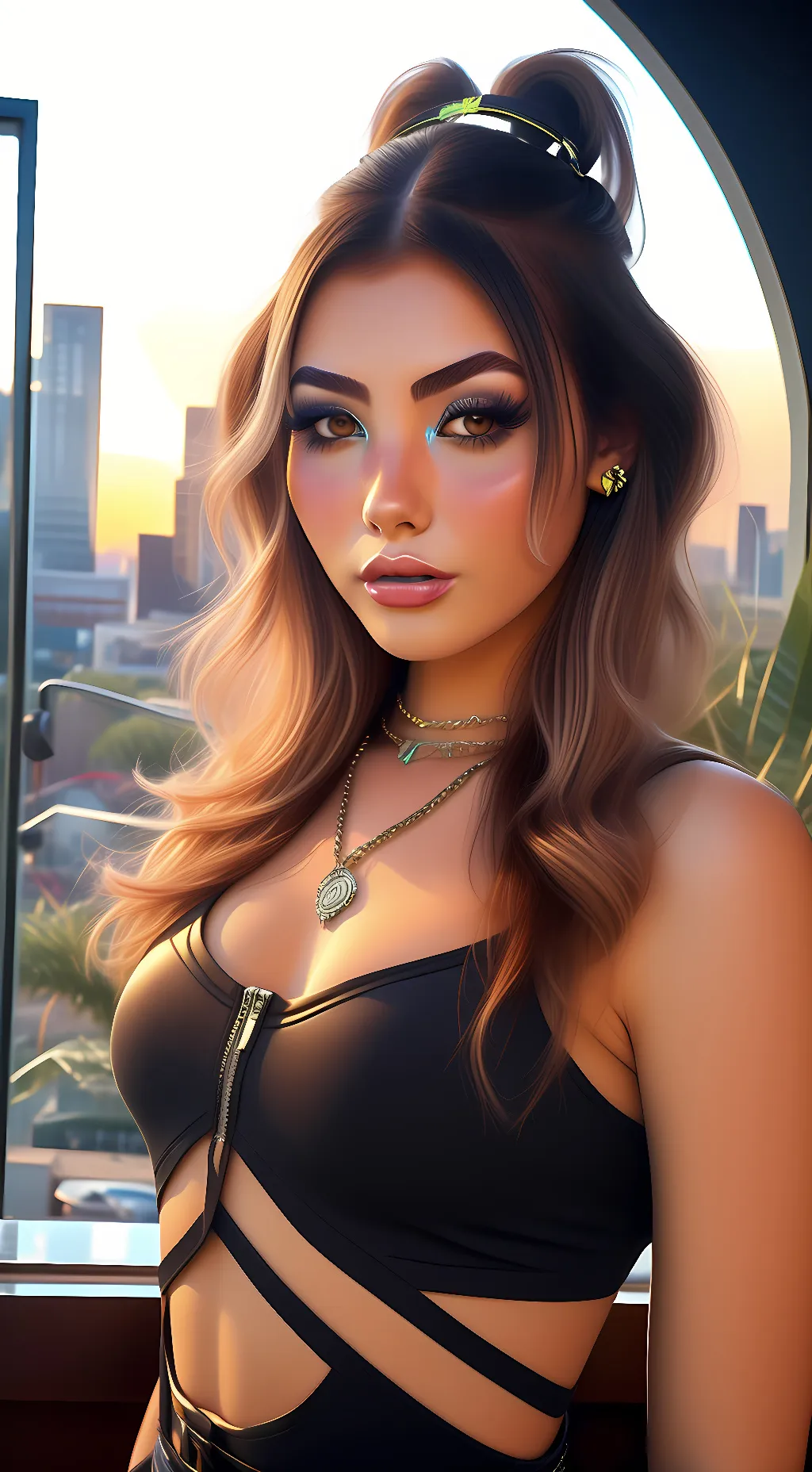 ai character: Andrea Botez background