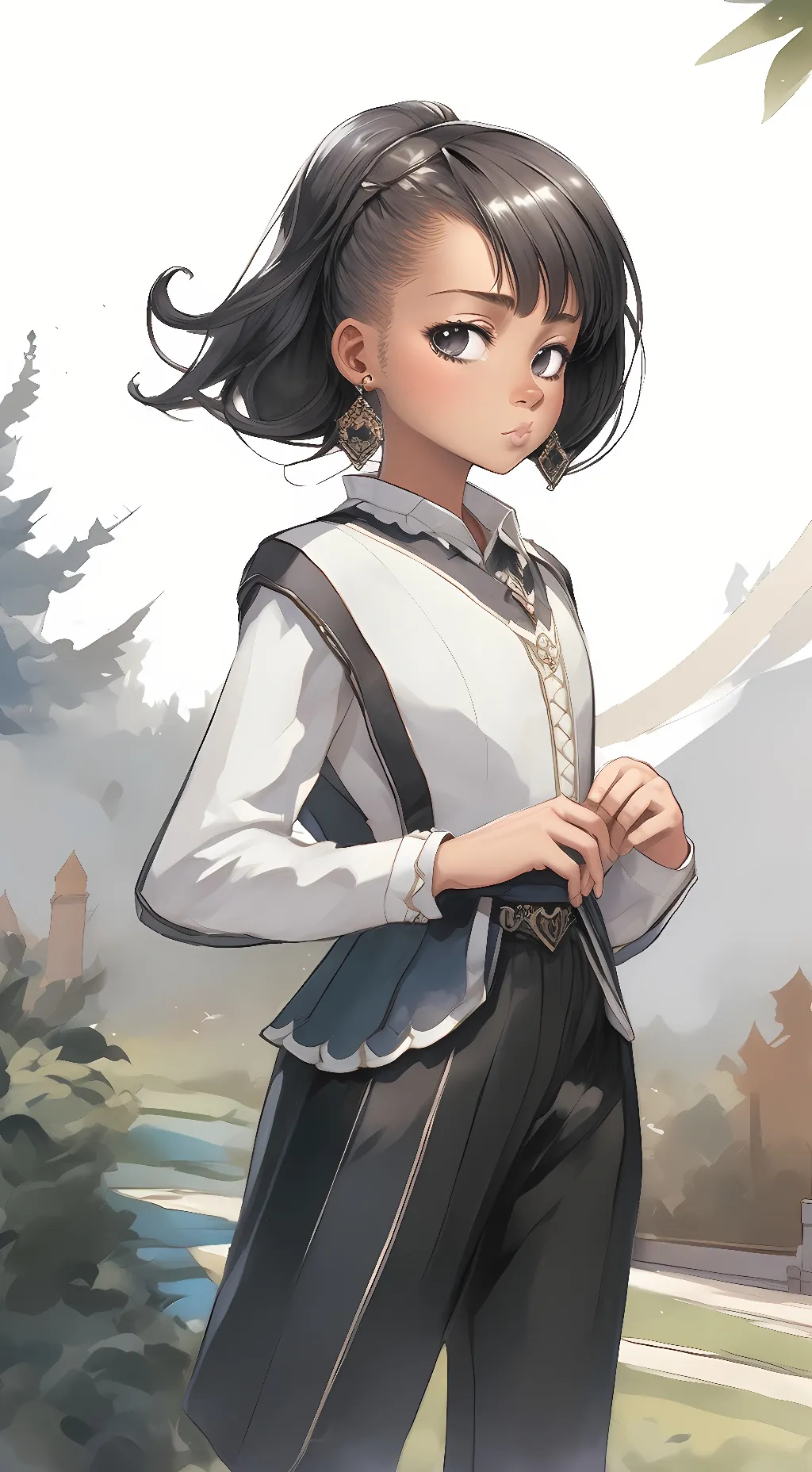 ai character: Niki the agent  background