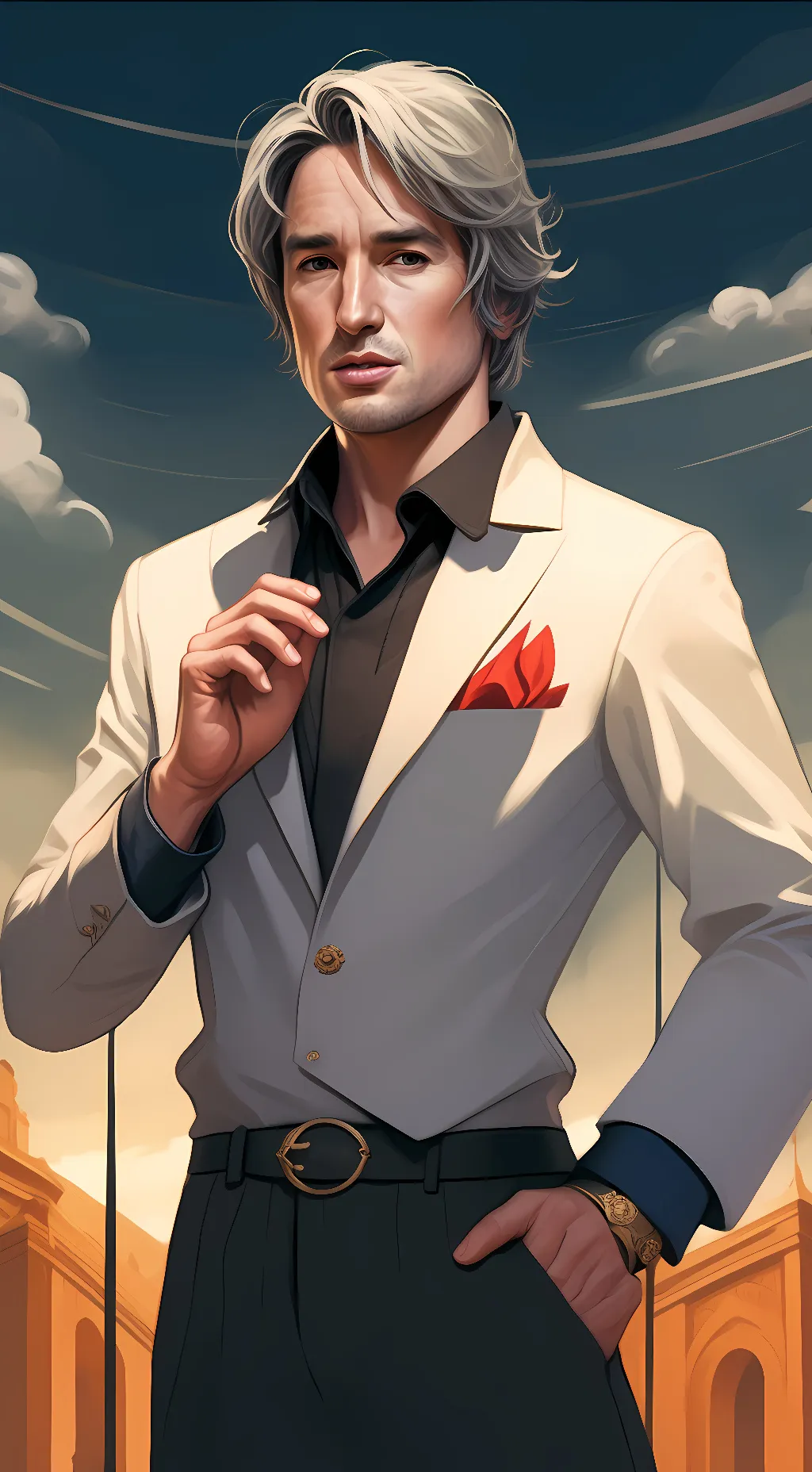 ai character: Owen wilson  background