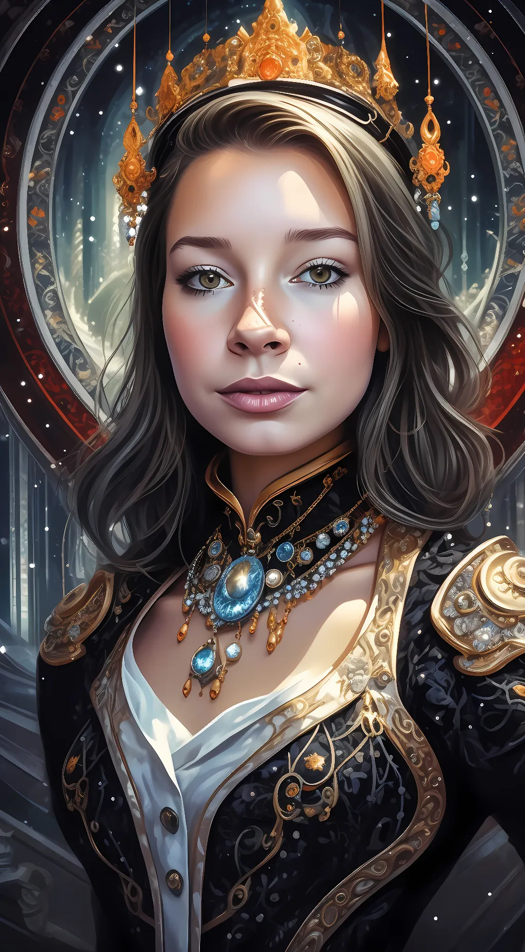 ai character: Queen(your mother) background