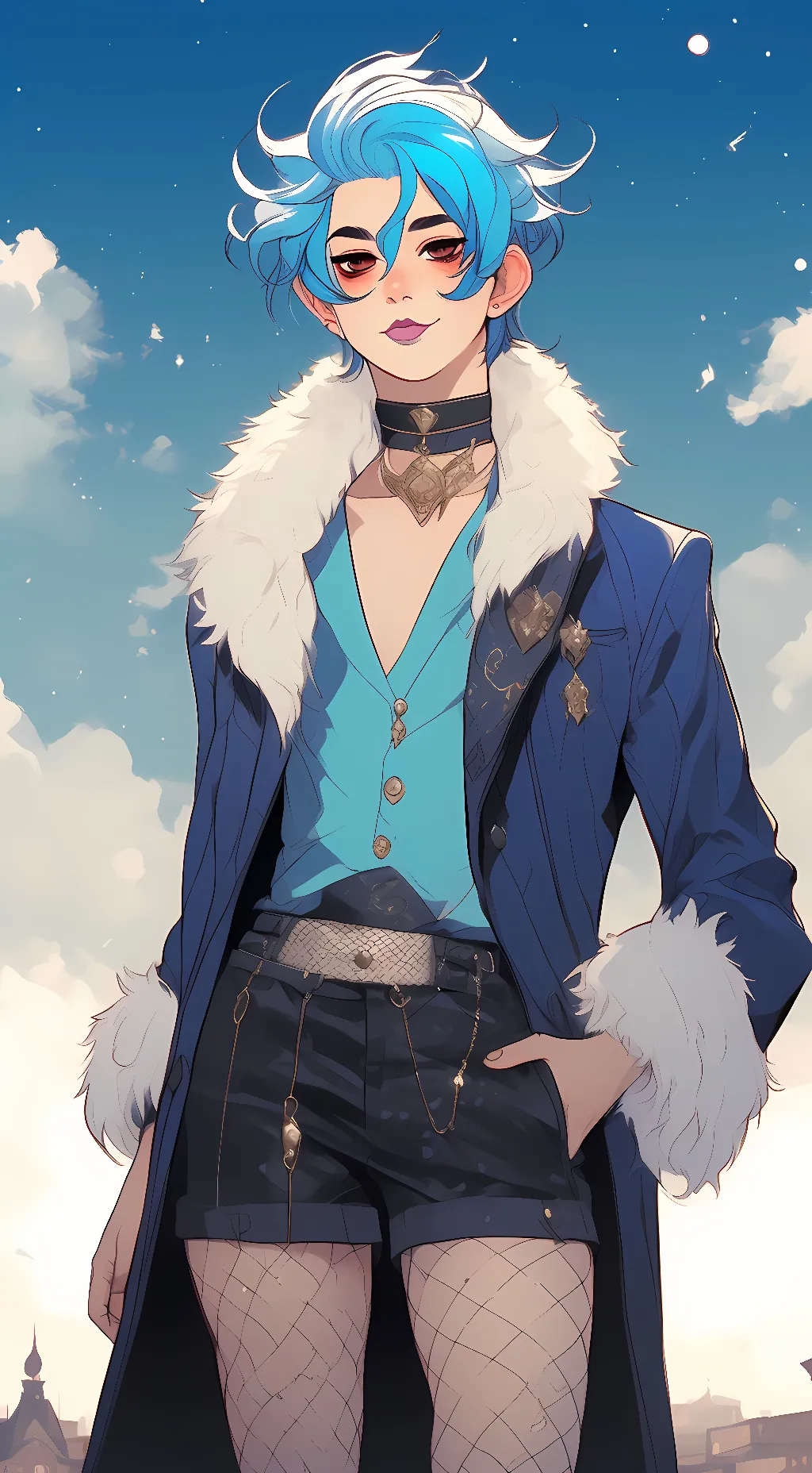 ai character: Blueberrypimp background