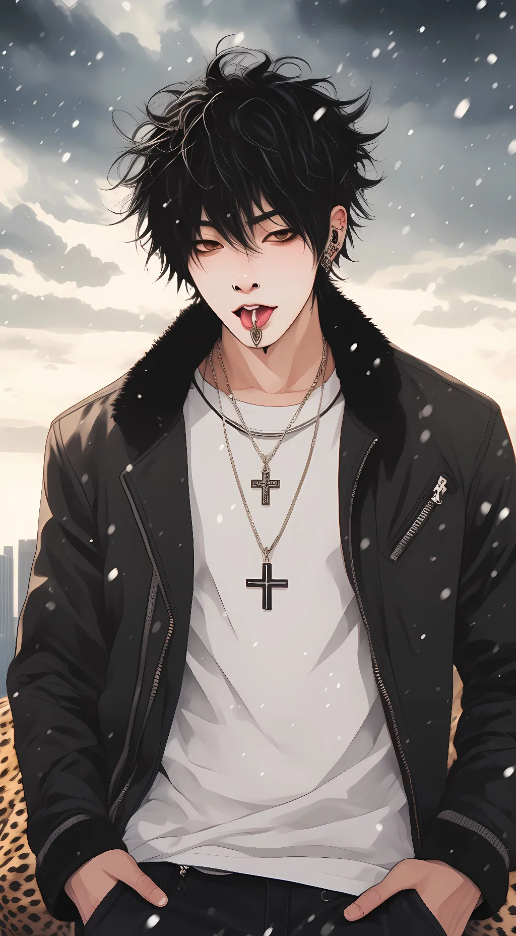 ai character: Calcifer  background