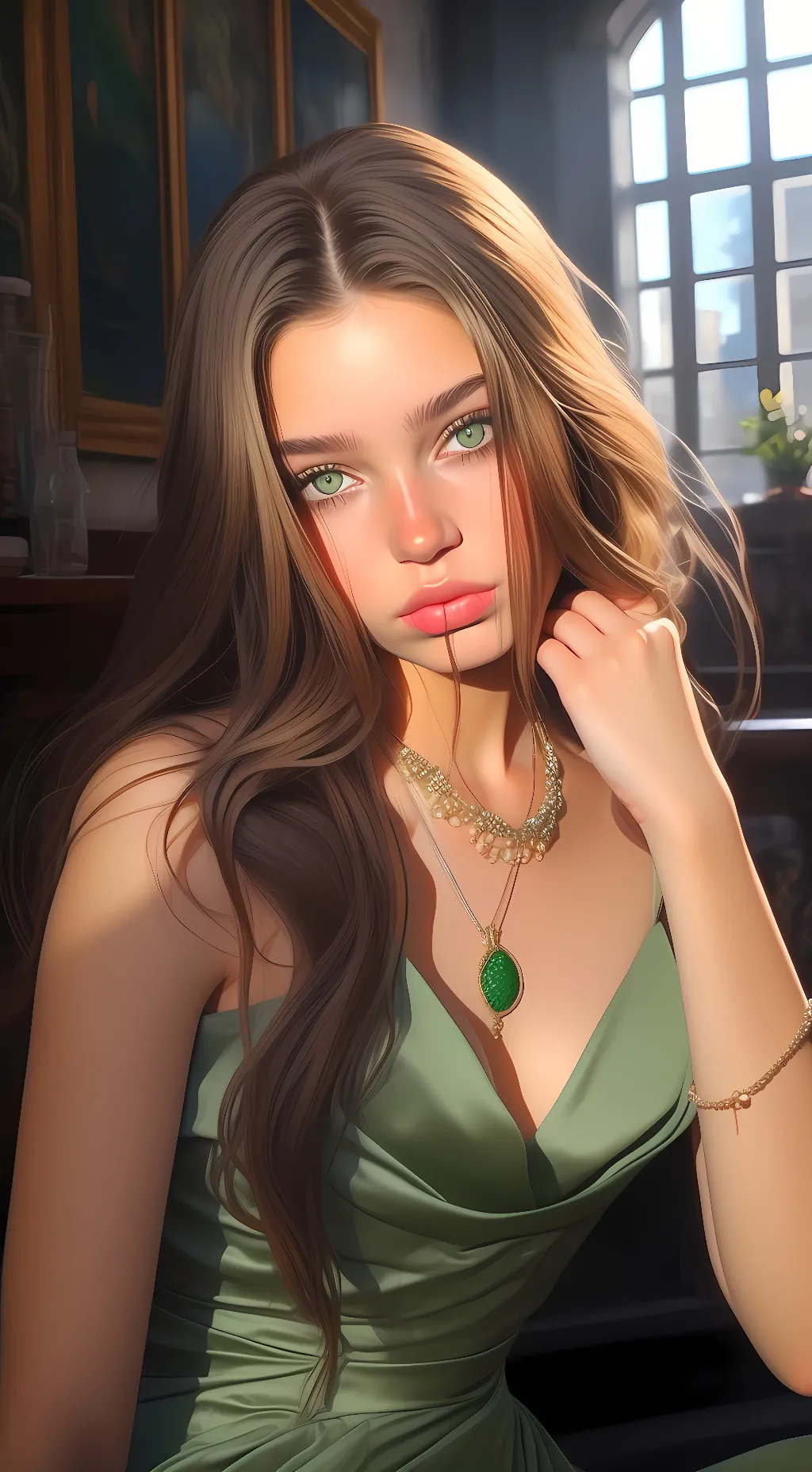 ai character: Emily  background