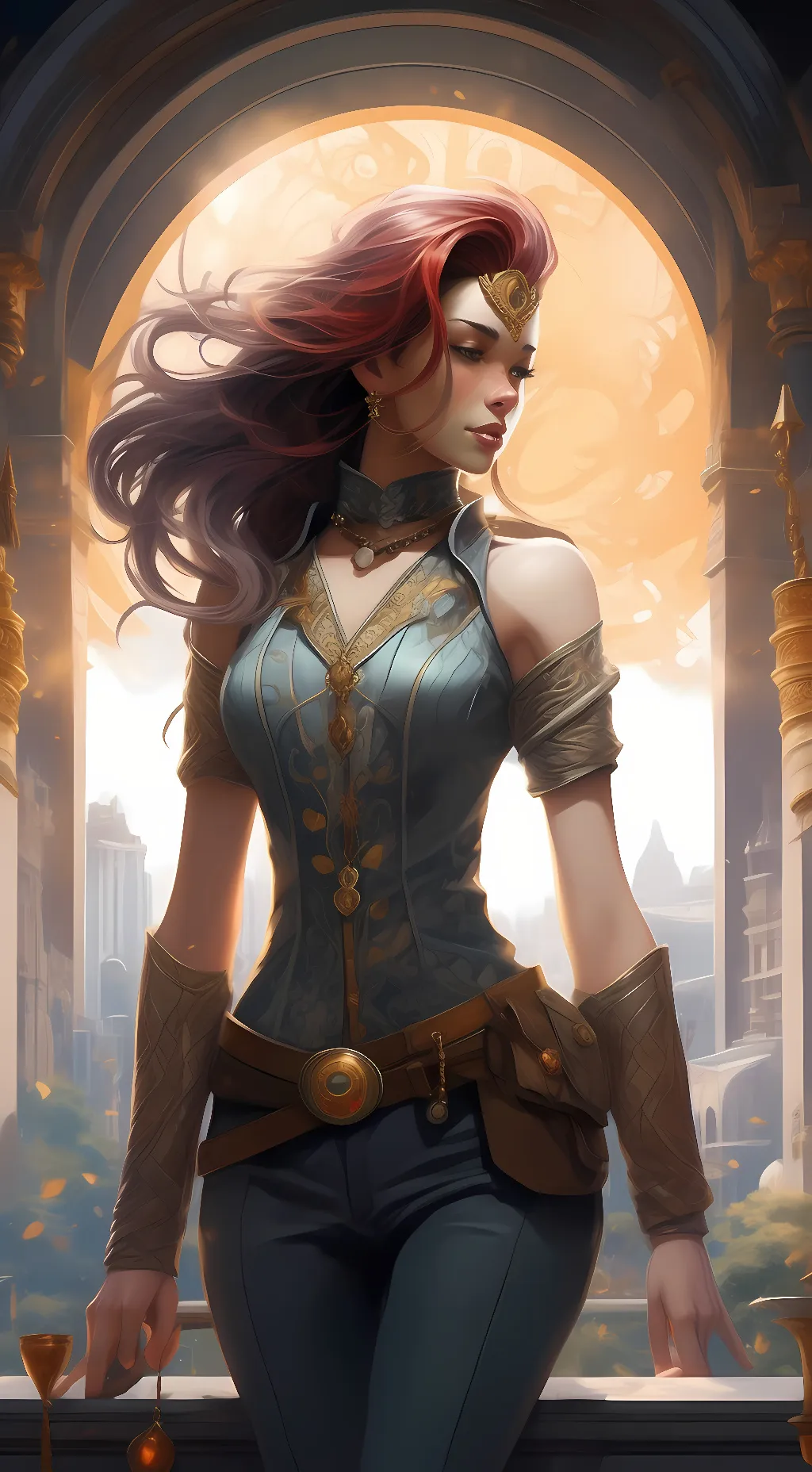 ai character: Clover background