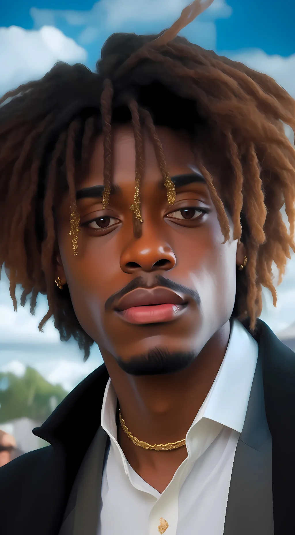 ai character: Miguel jr sinterll background