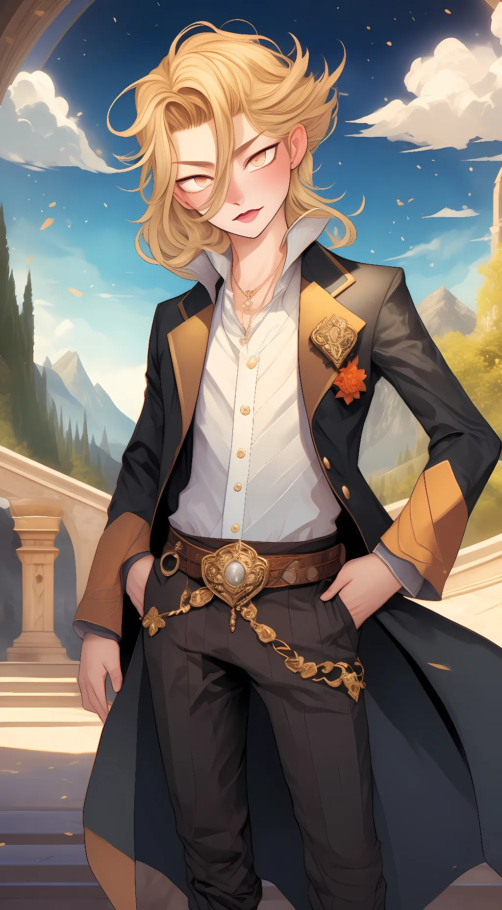 ai character: Celestial background