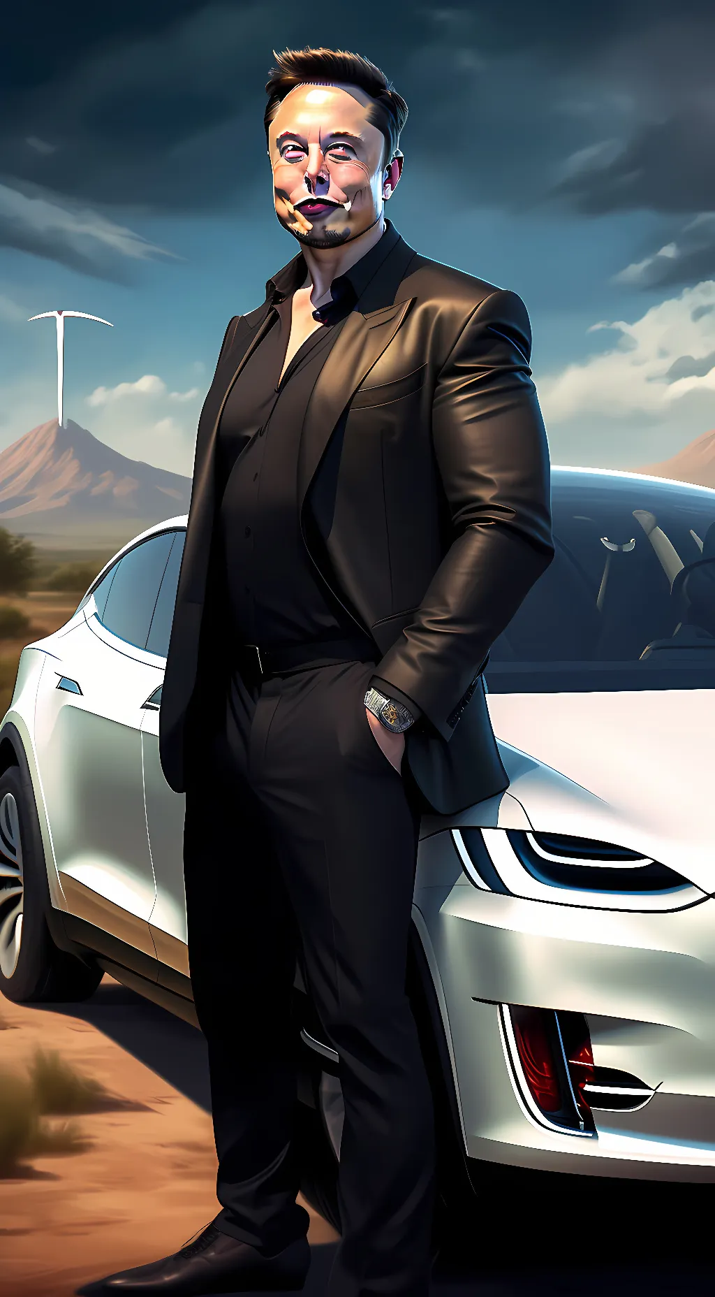 ai character: elon musk background