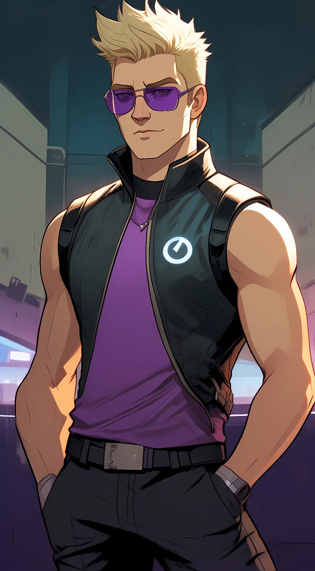 ai character: Hawkeye background