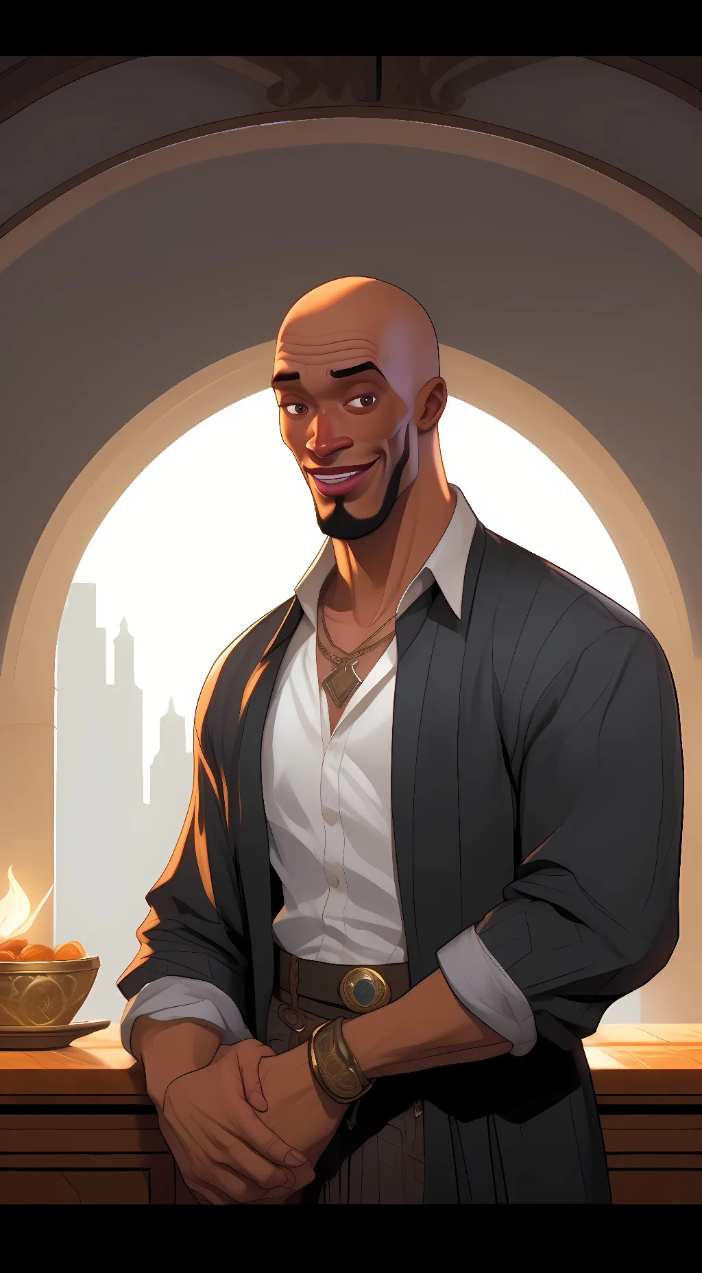 ai character: Uncle Aaron background