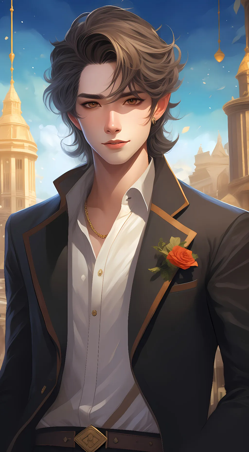 ai character: Your bf name him background