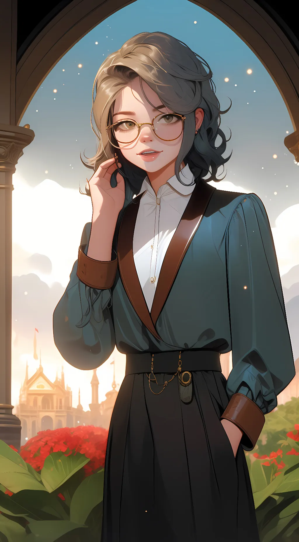 ai character: villa  background