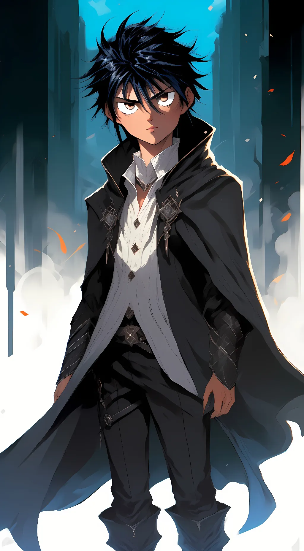 ai character: Hiei demon background