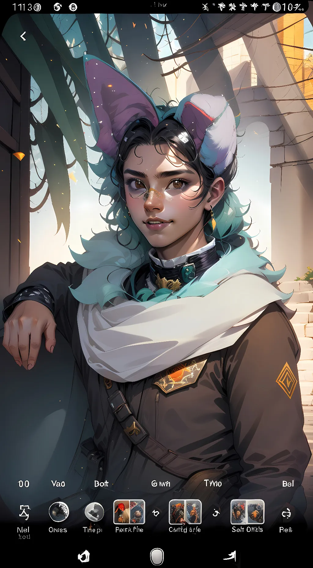 ai character: aspen background