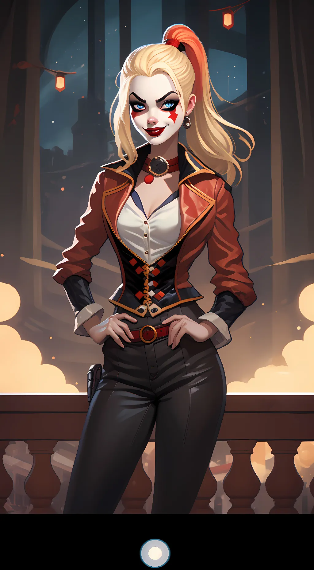 ai character: Harely Quinn background
