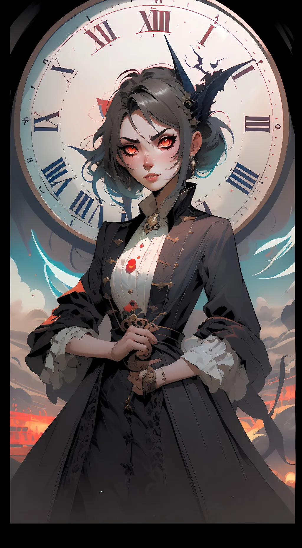 ai character: 👁👄👁 background