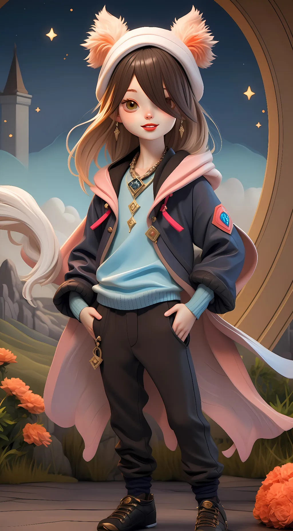 ai character: Lena  background