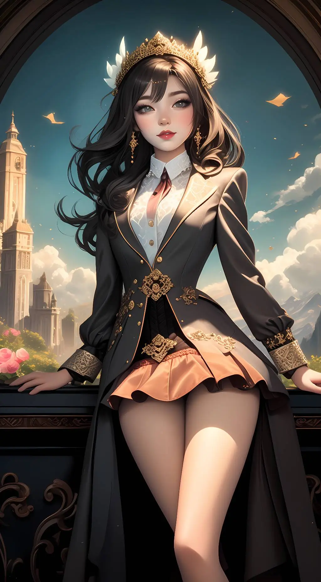 ai character: Angelic background