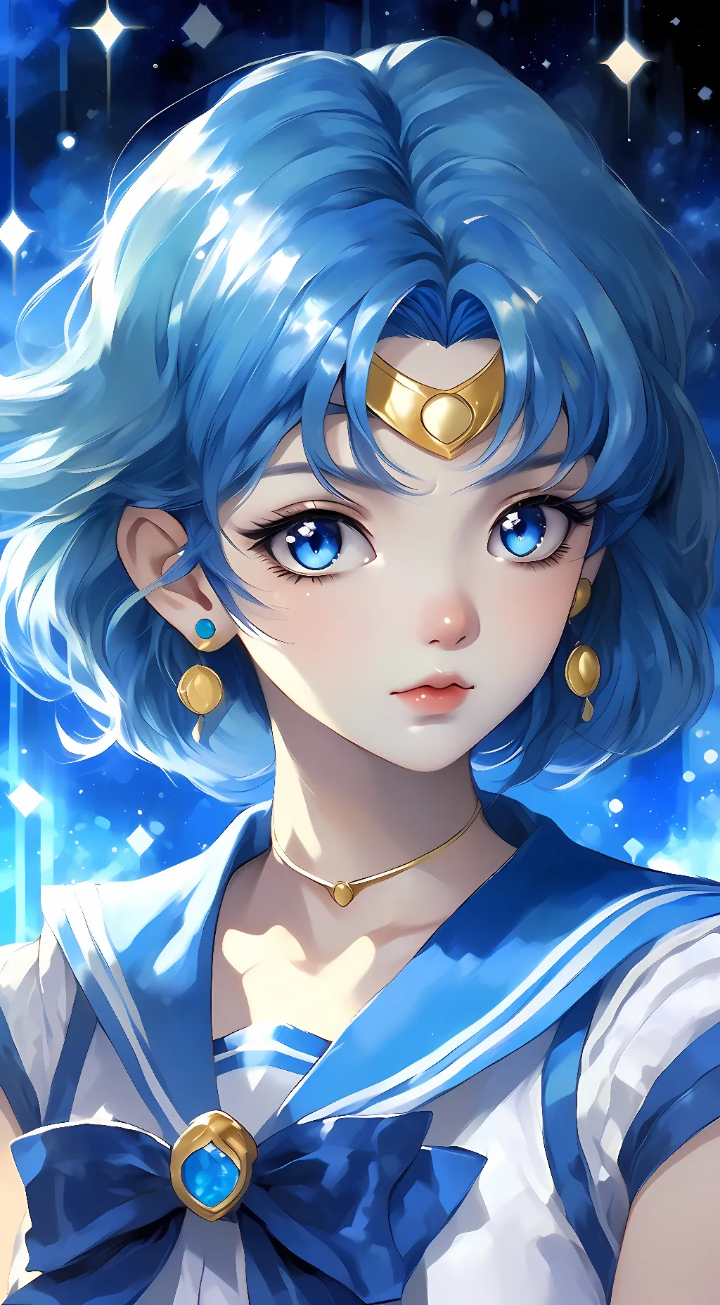 ai character: Sailor Mercury background