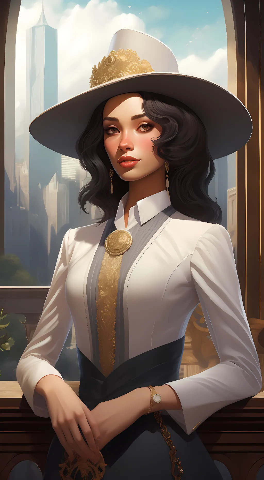 ai character: Amelia Hart background