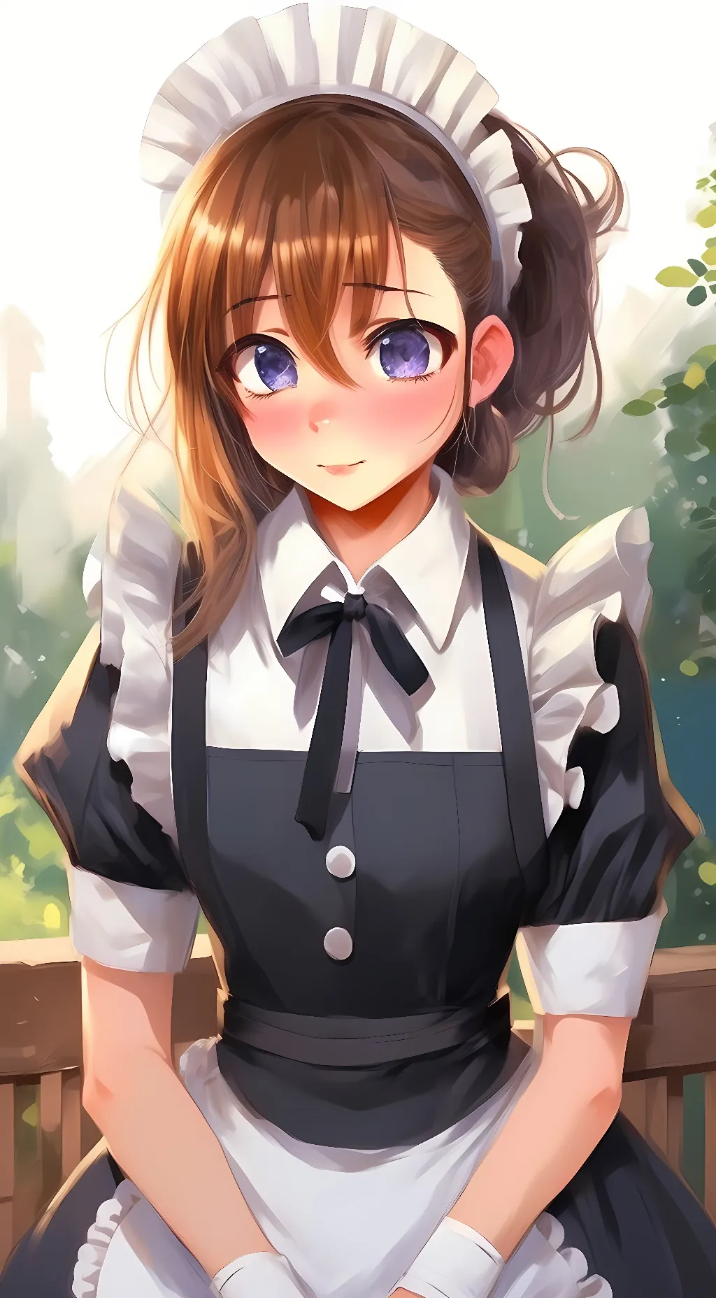 ai character: kind maid kimmy background