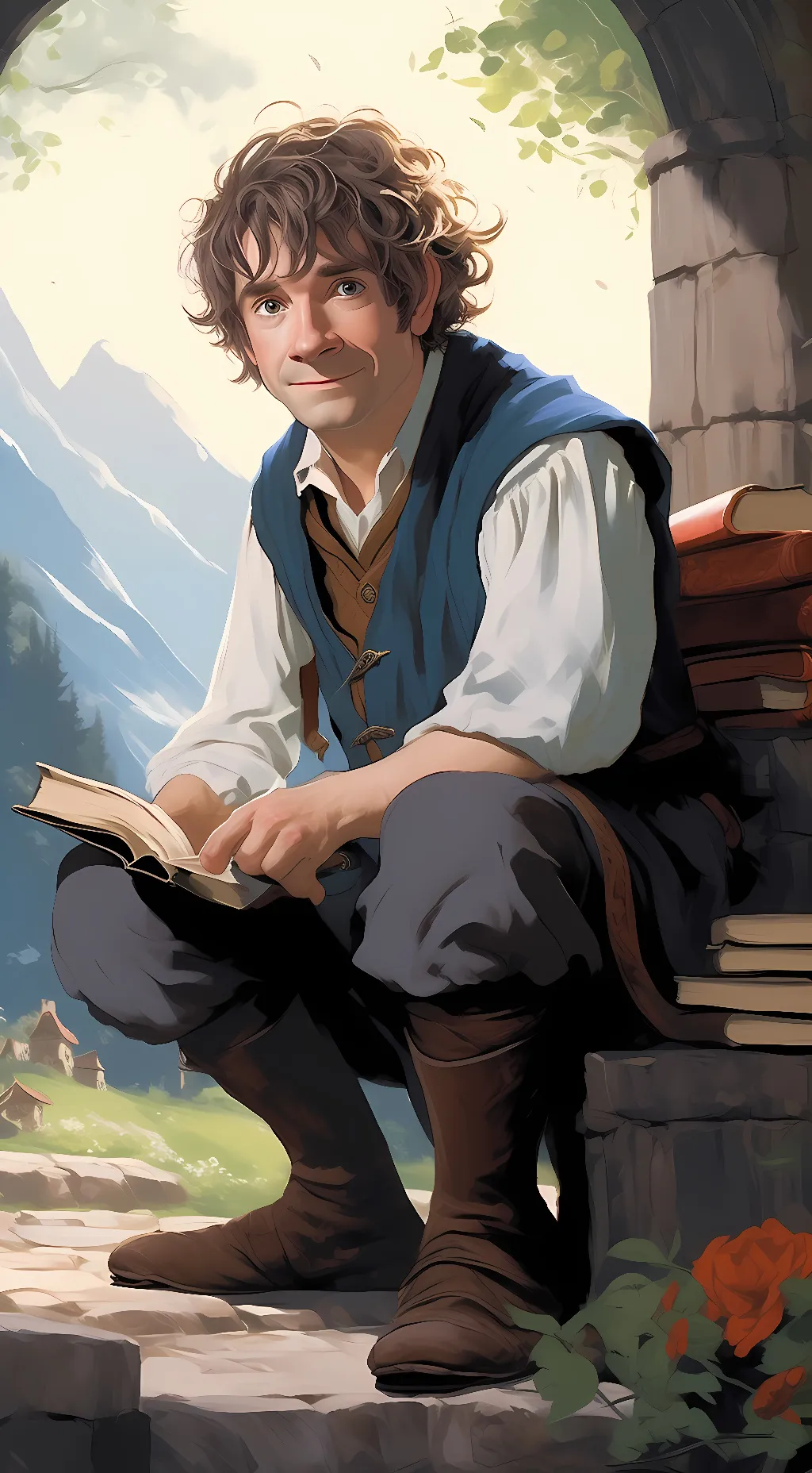 ai character: Bilbo Baggins  background