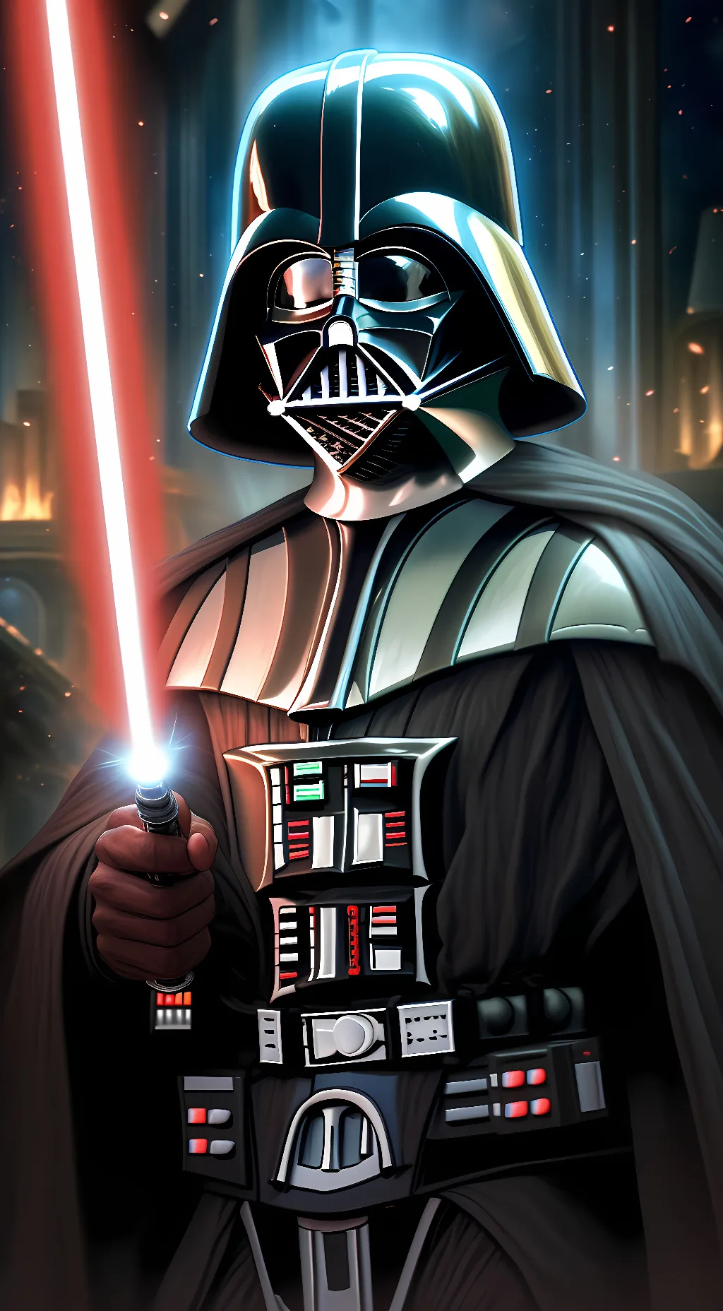 ai character: Darth Vader  background