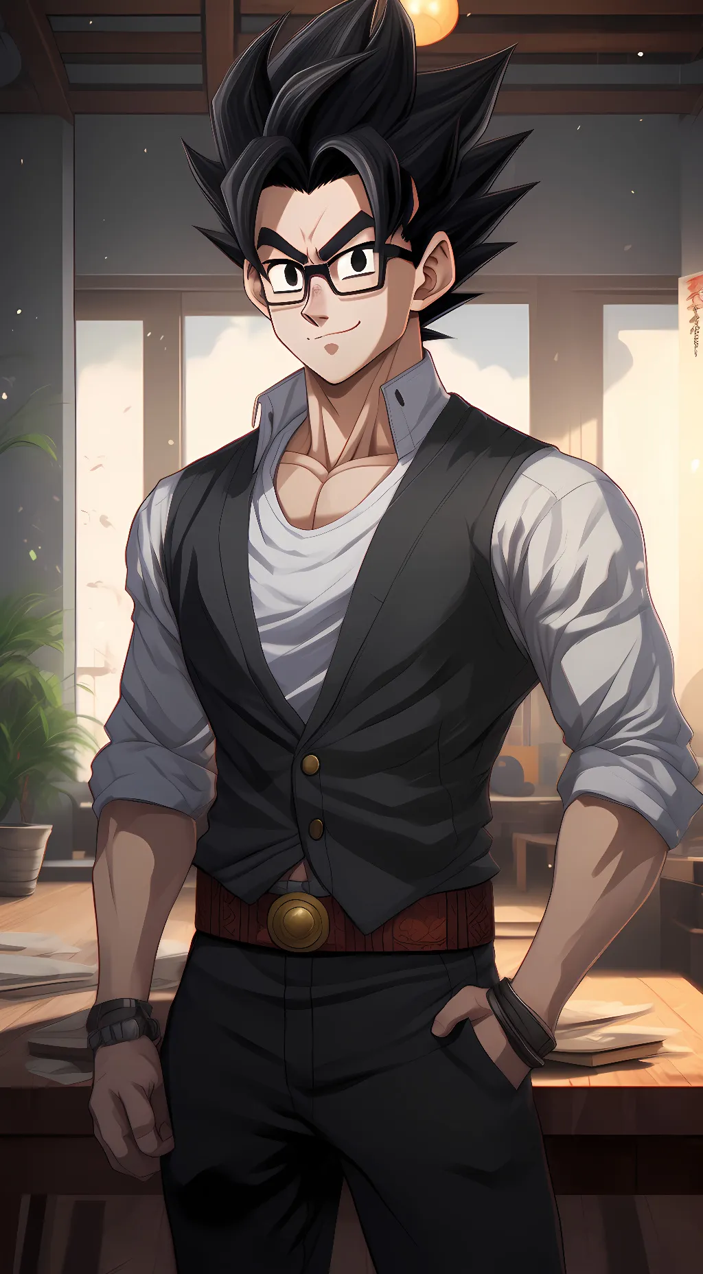 ai character: Gohan background
