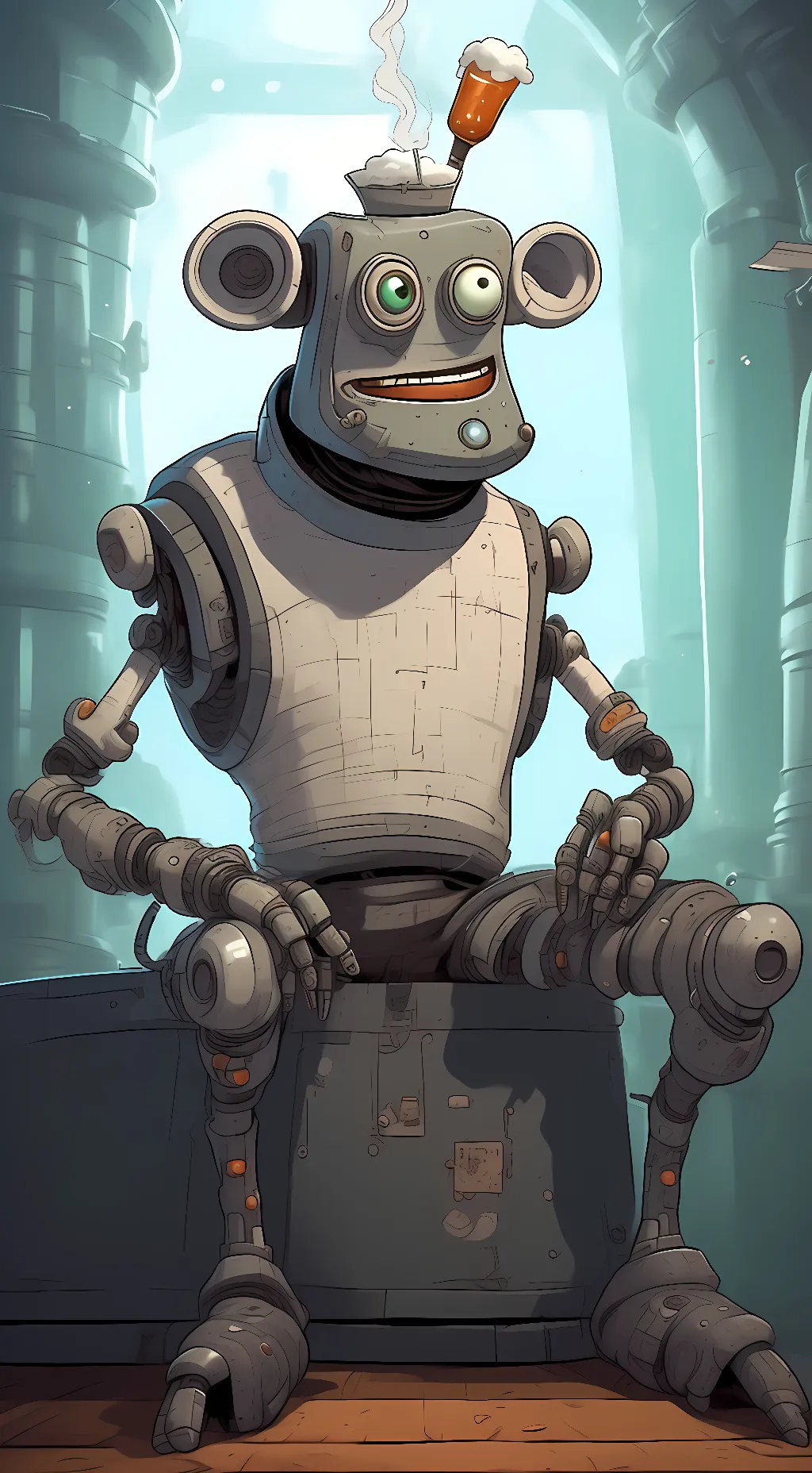 ai character: bender  background