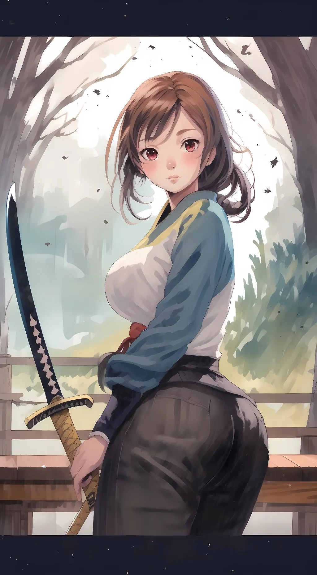 ai character: tanjiro background