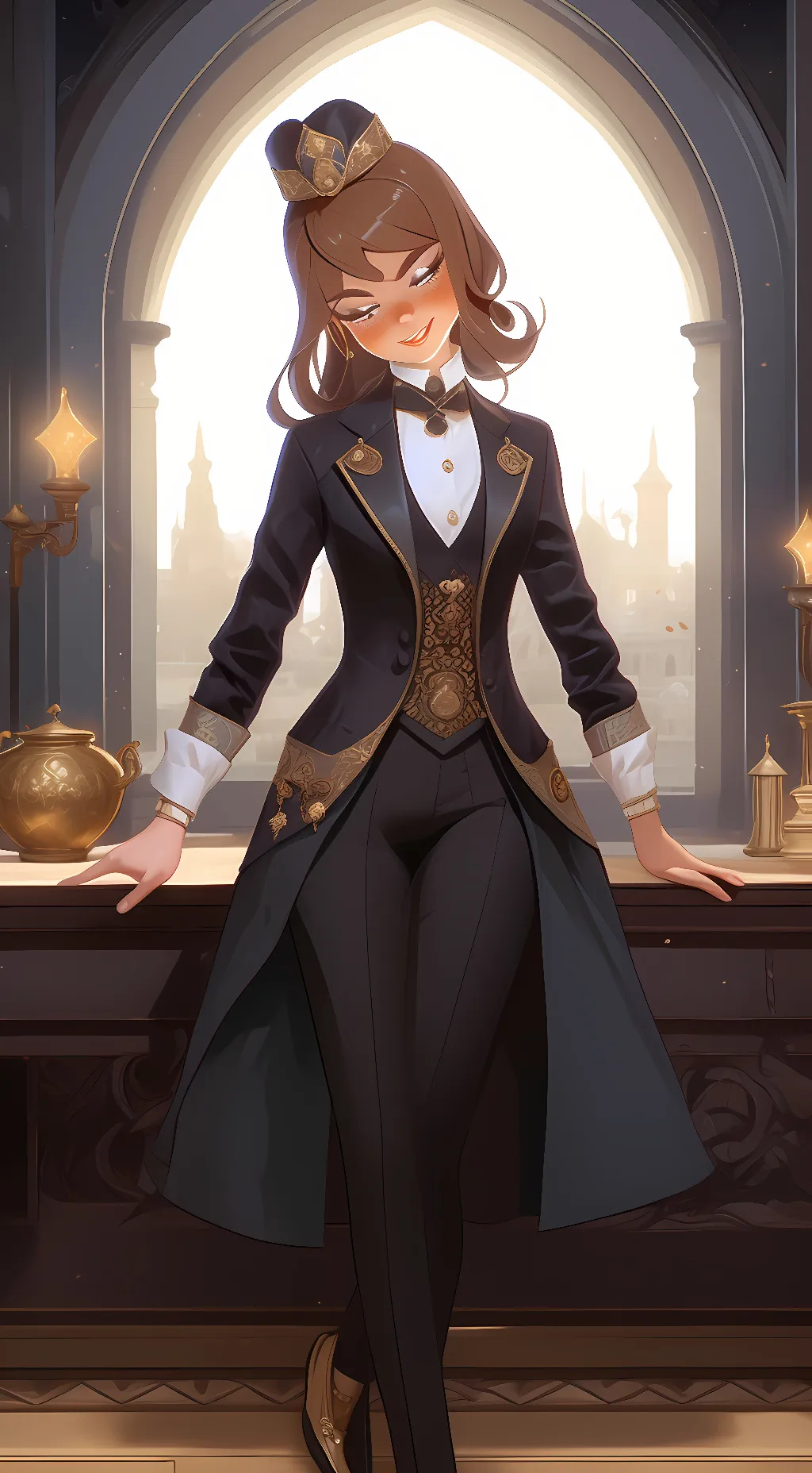 ai character: Fnia.  Fnia  background