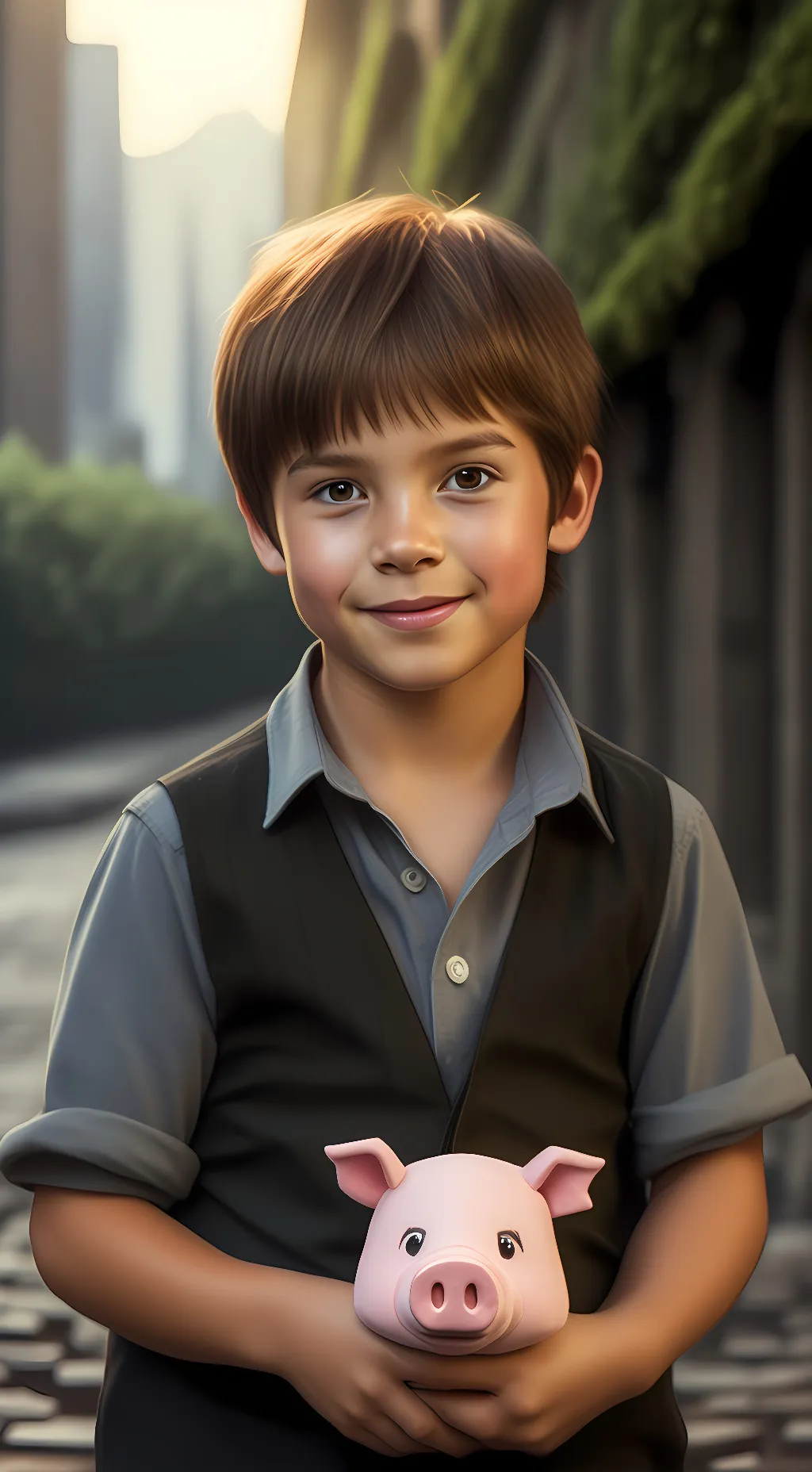 ai character: Leonardo  background