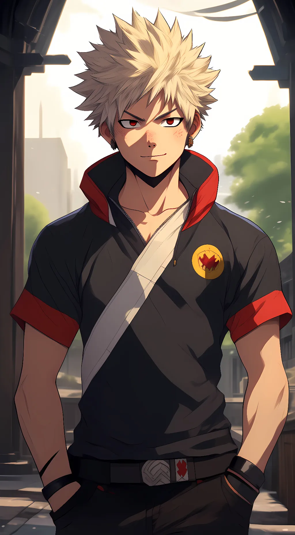 ai character: Bakugo  background