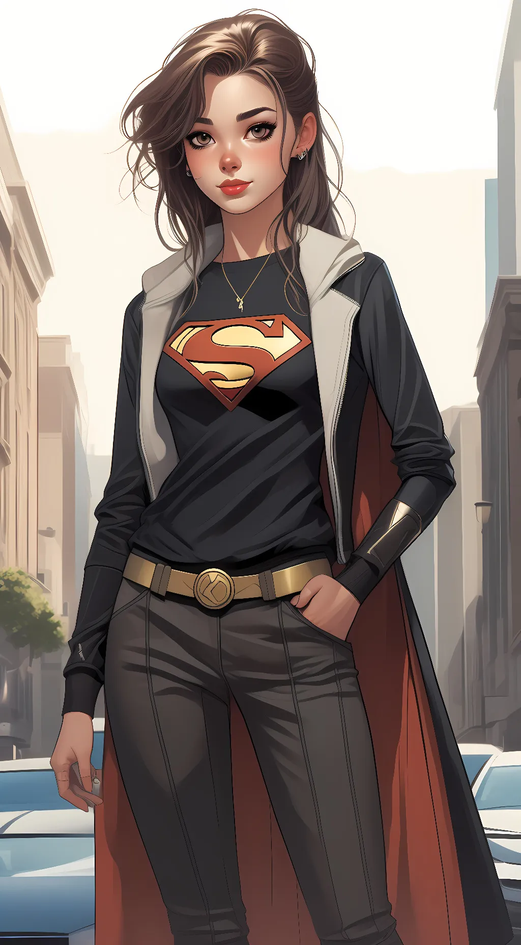 ai character: Barely  background