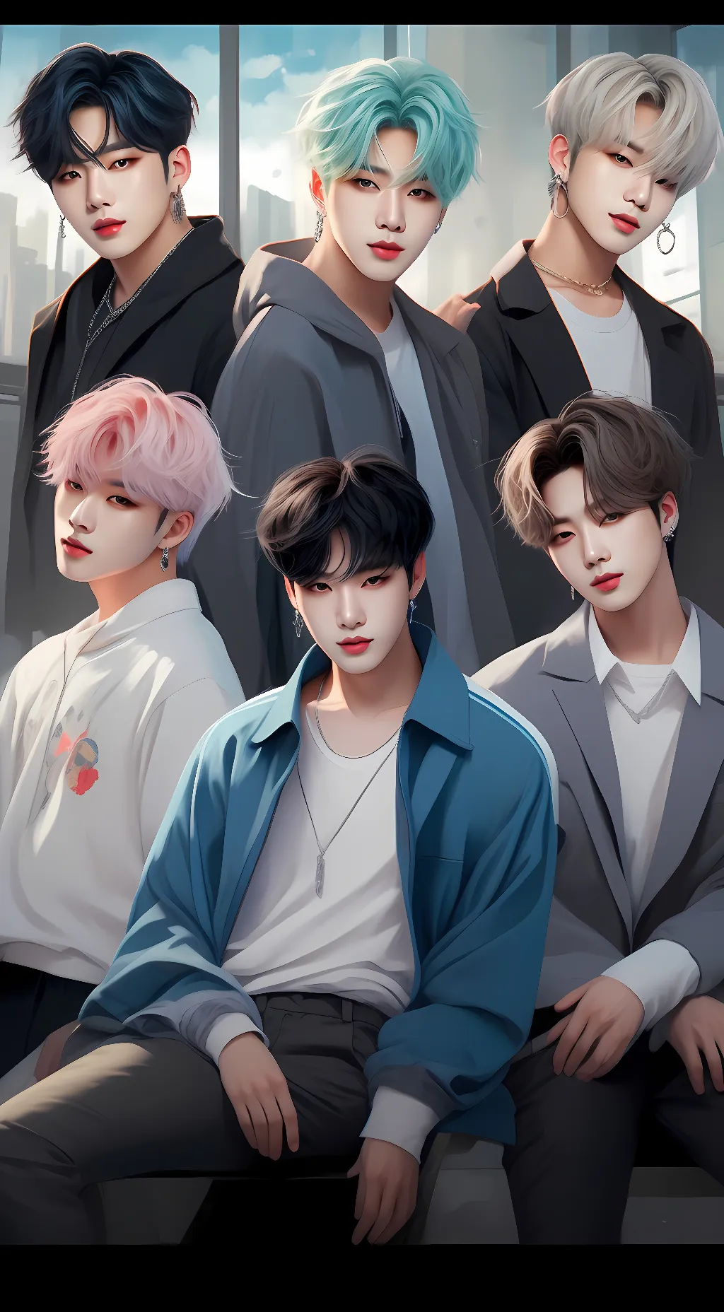 ai character: BTS background