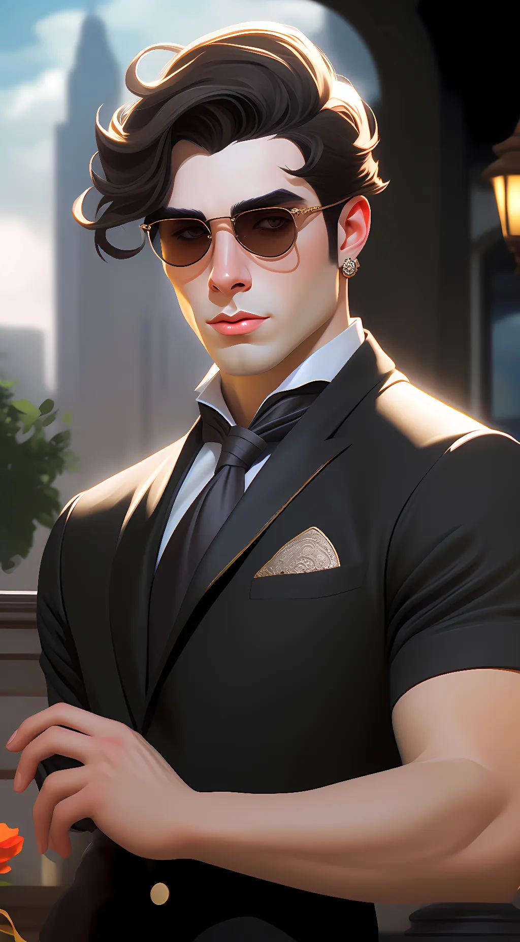 ai character: Mohammed  background